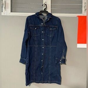 GAP Denim Western Dress - Dark Blue